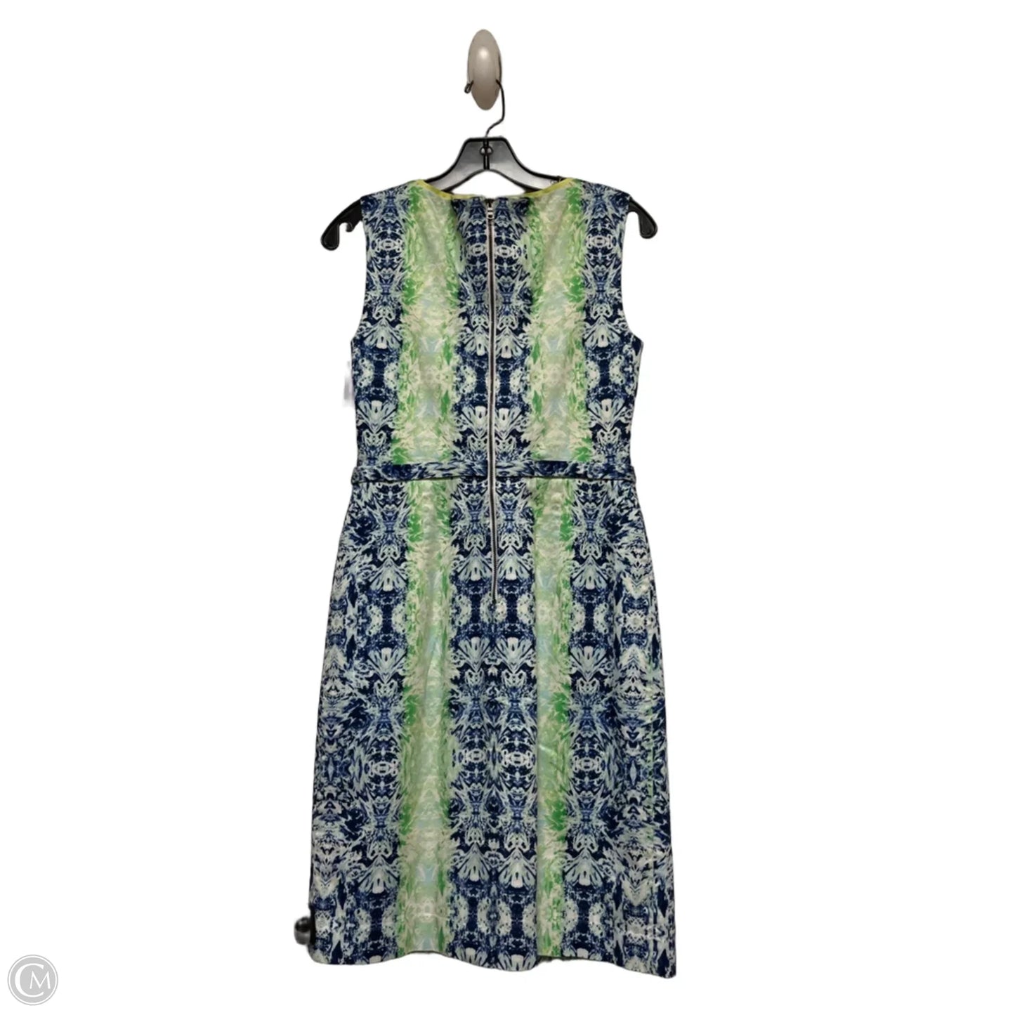 Dress Casual Short By Tahari In Blue & Green, Size: 4