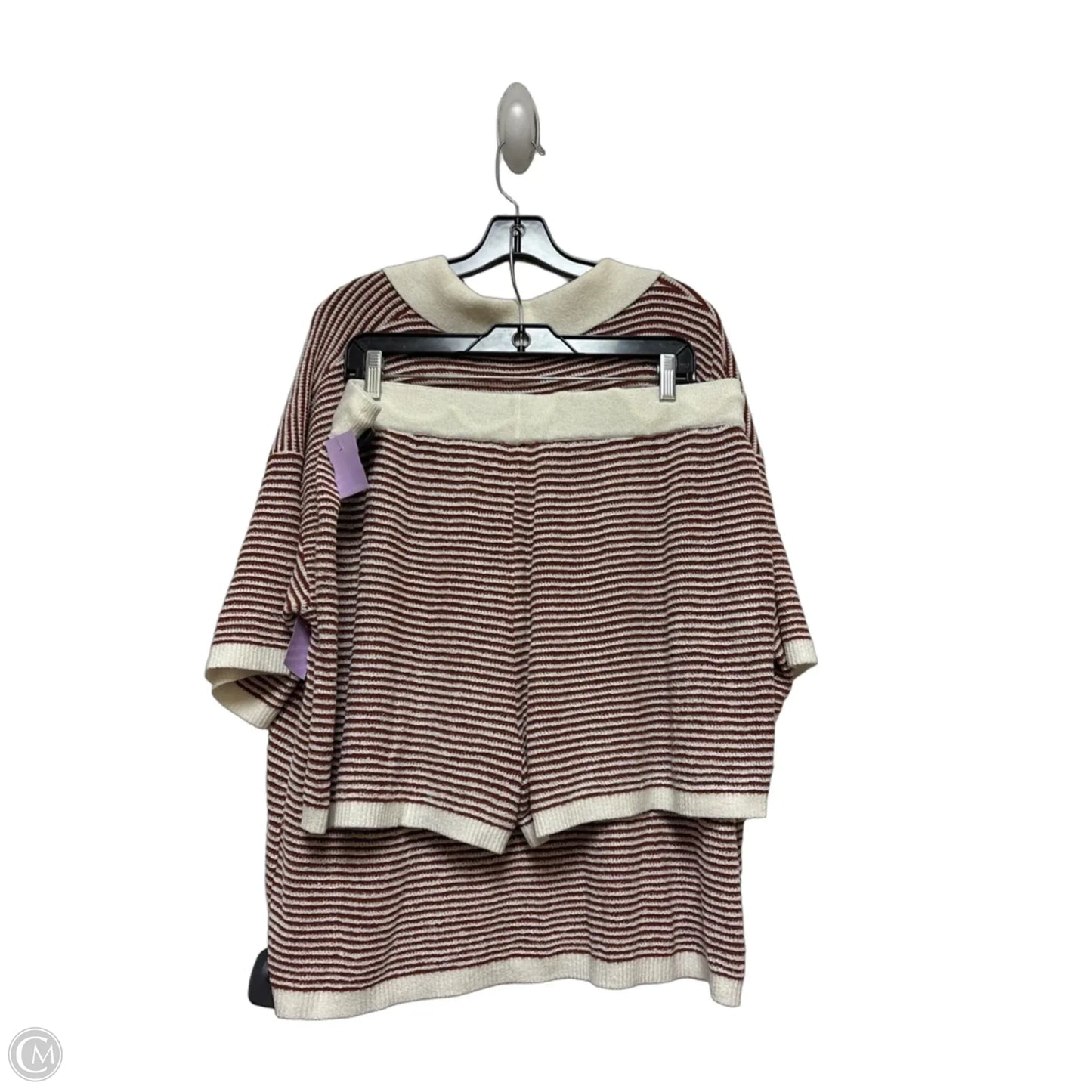 Shorts Set By Prettygarden In Striped Pattern, Size: 18