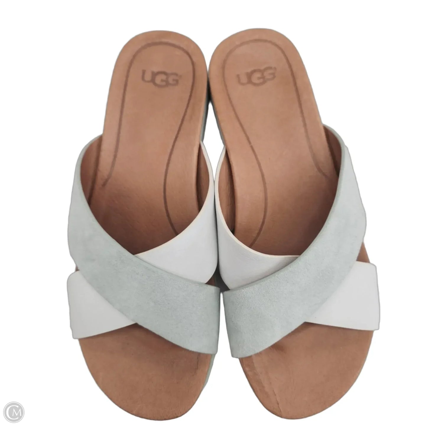 Sandals Flats By Ugg In Green, Size: 7.5