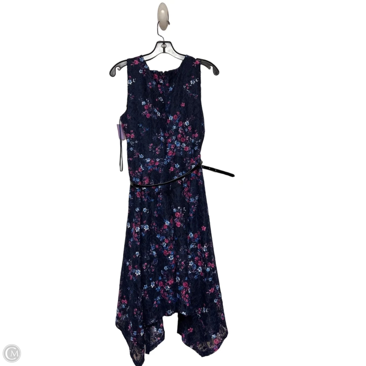 Dress Casual Short By Elle In Blue & Pink, Size: M