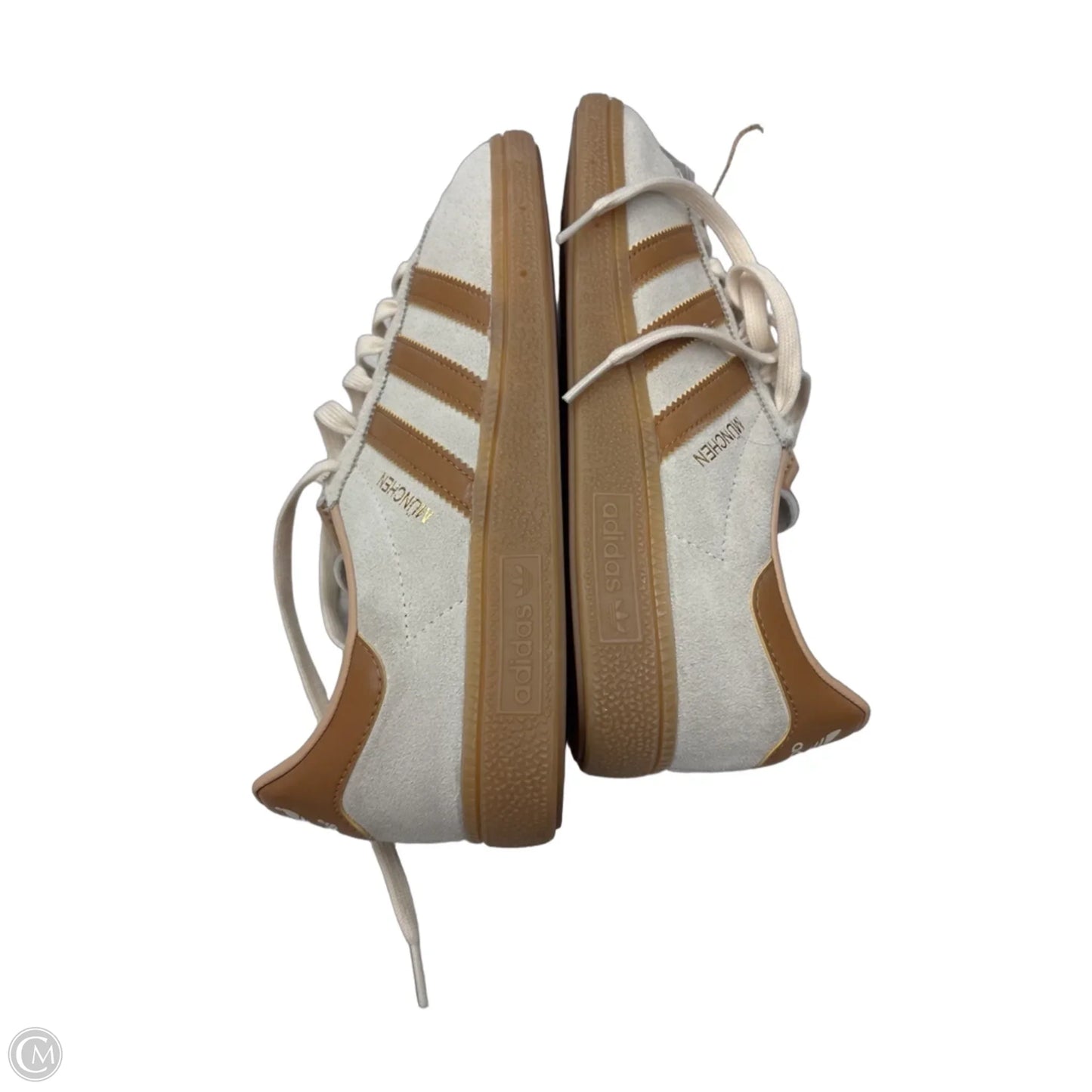 Shoes Sneakers By Adidas In Brown & Tan, Size: 10
