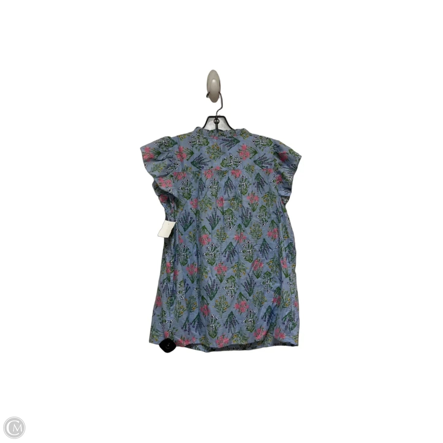 Top Sleeveless By Loft In Floral Print, Size: L