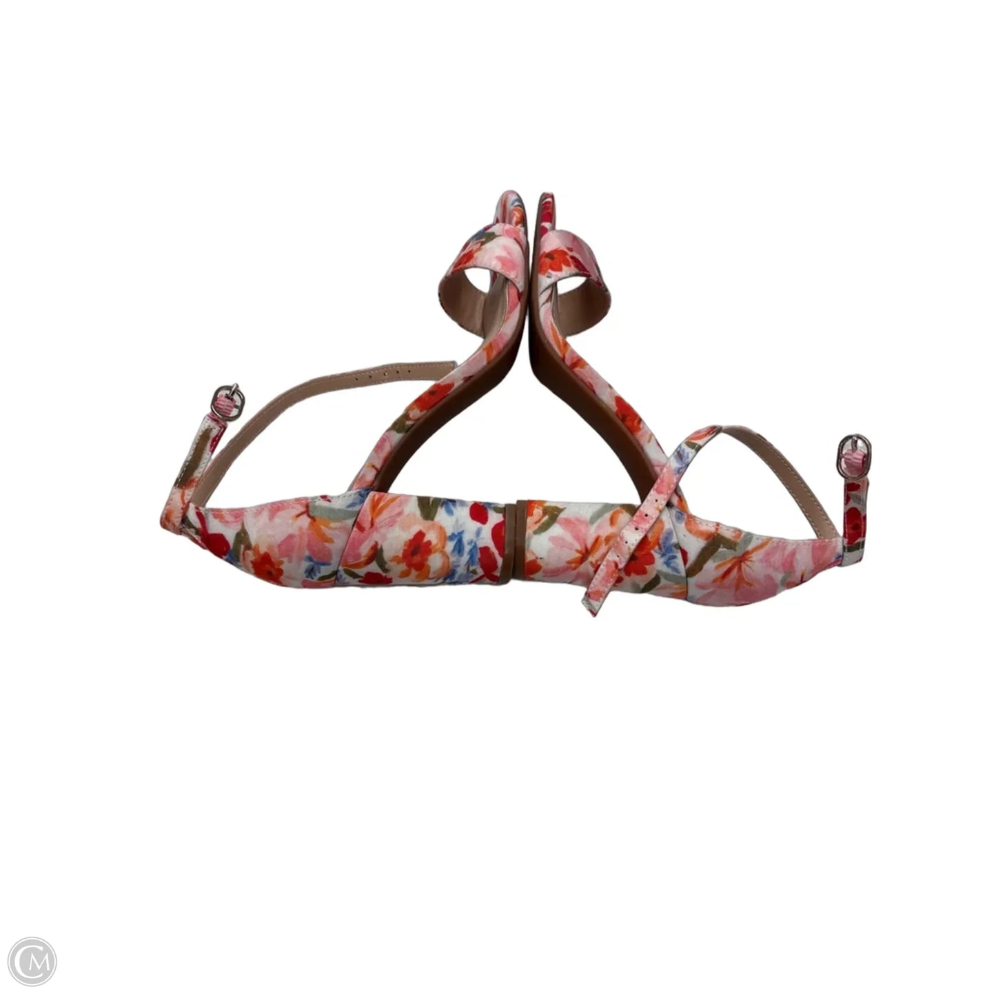 Shoes Heels Block By Kelly And Katie In Floral Print, Size: 6.5