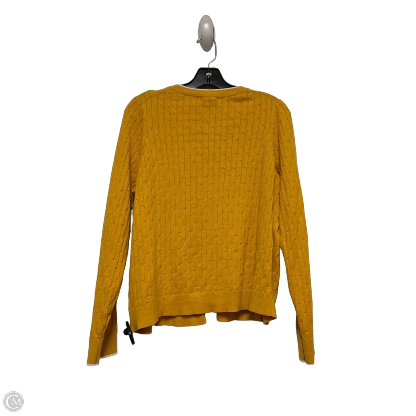 Cardigan By Tommy Hilfiger In Yellow, Size: Xl