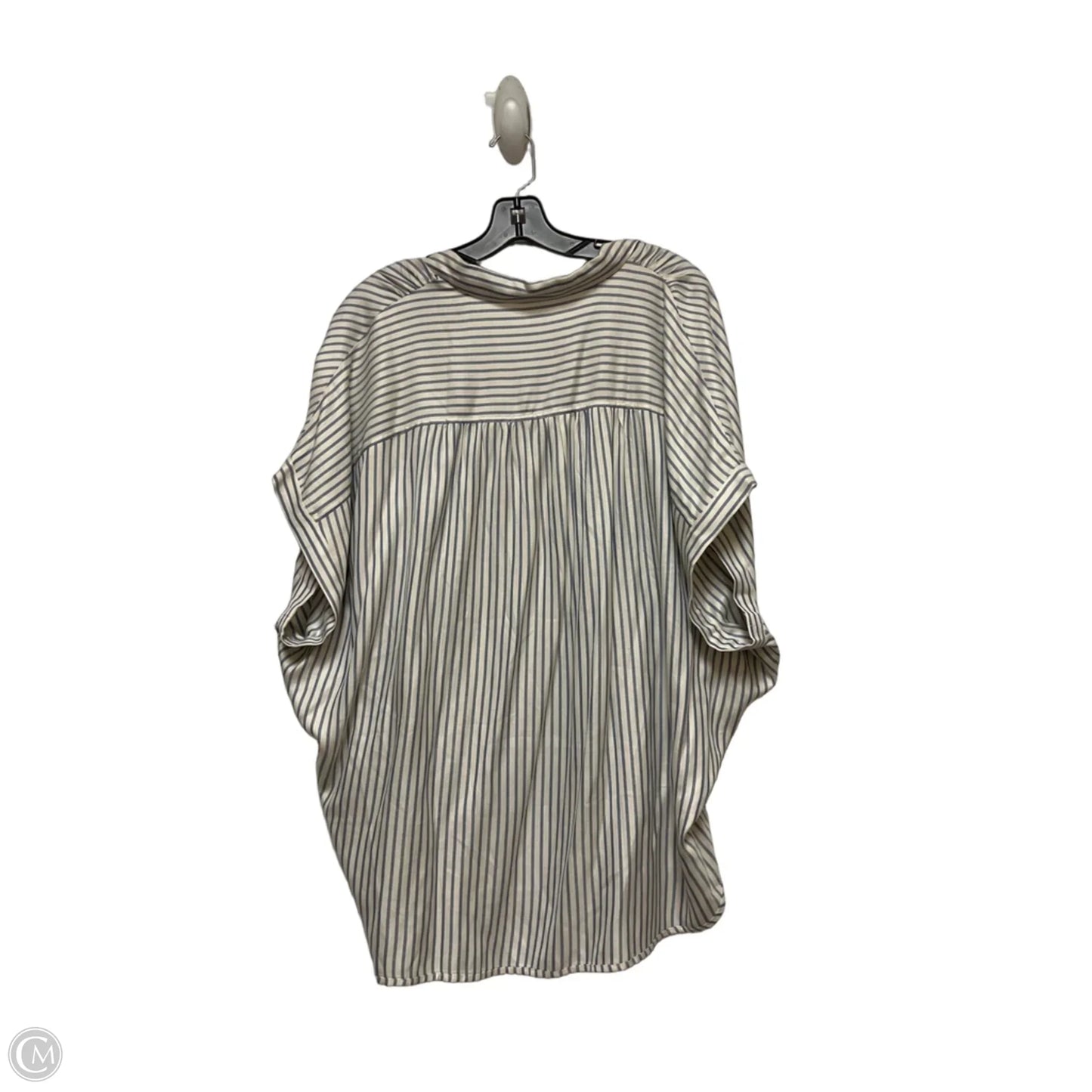 Top Short Sleeve By Madewell In Striped Pattern, Size: 2x
