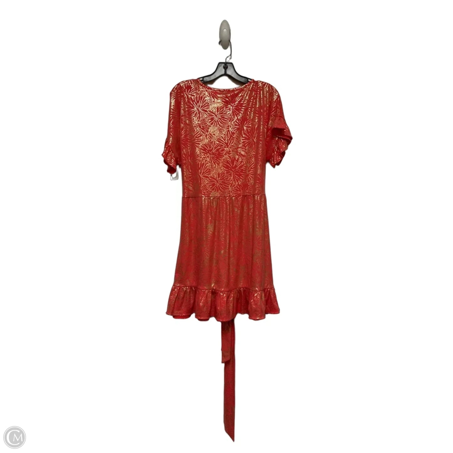 Dress Casual Short By Michael By Michael Kors In Gold & Orange, Size: Xl