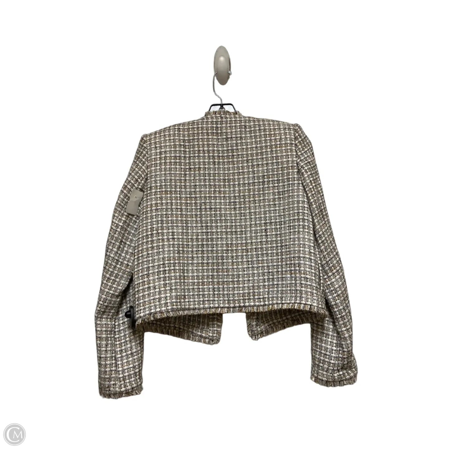 Blazer By Calvin Klein In Plaid Pattern, Size: S