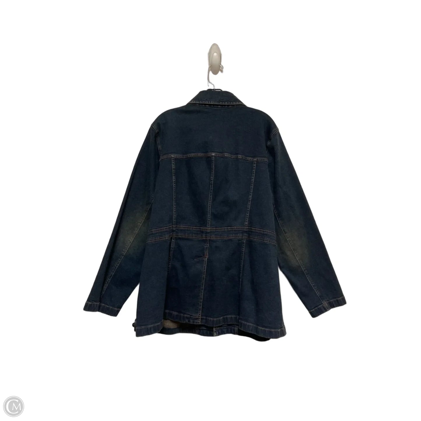 Jacket Denim By Ellen Tracy In Blue Denim, Size: Xl