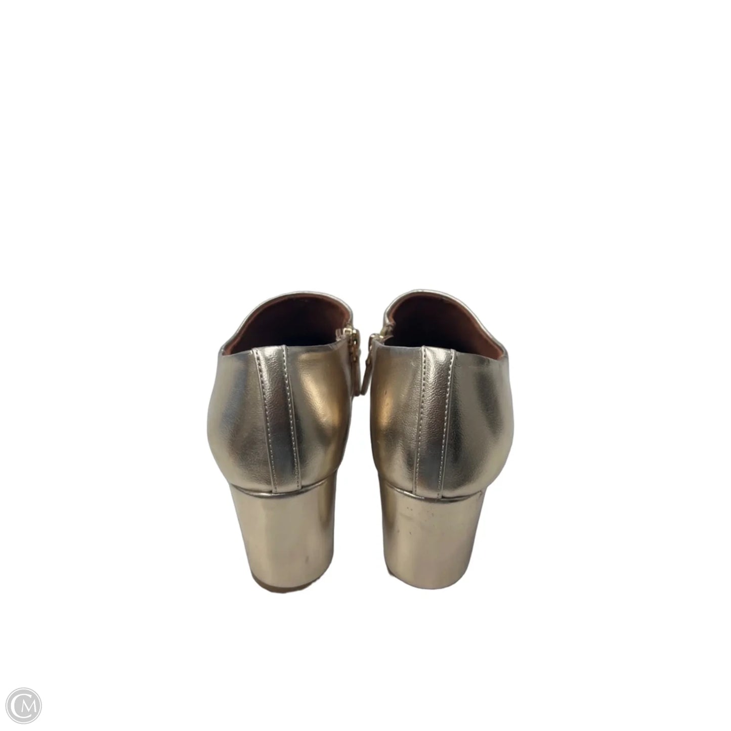 Boots Ankle Heels By Aerosoles In Gold, Size: 9
