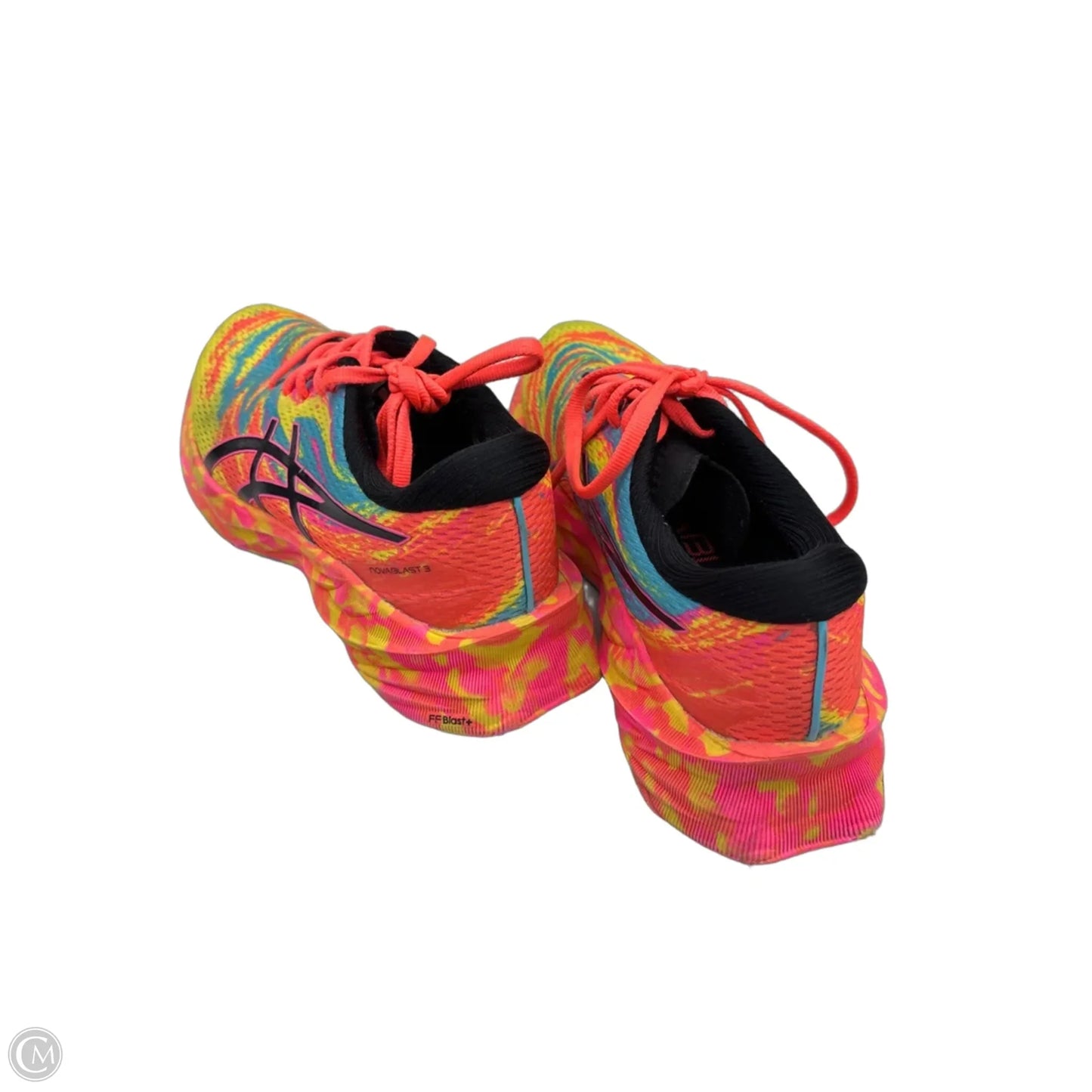 Shoes Athletic By Asics In Rainbow Print, Size: 7.5