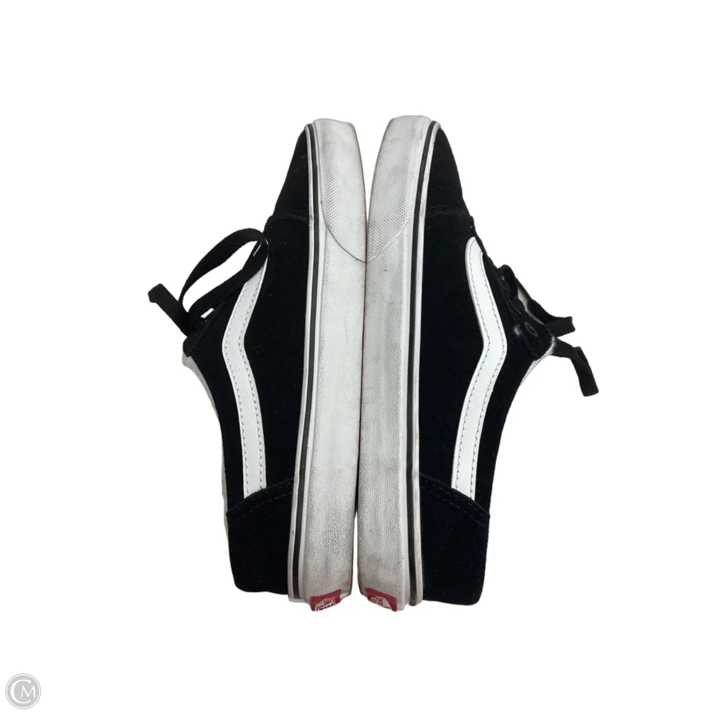 Shoes Sneakers By Vans In Black & White, Size: 8