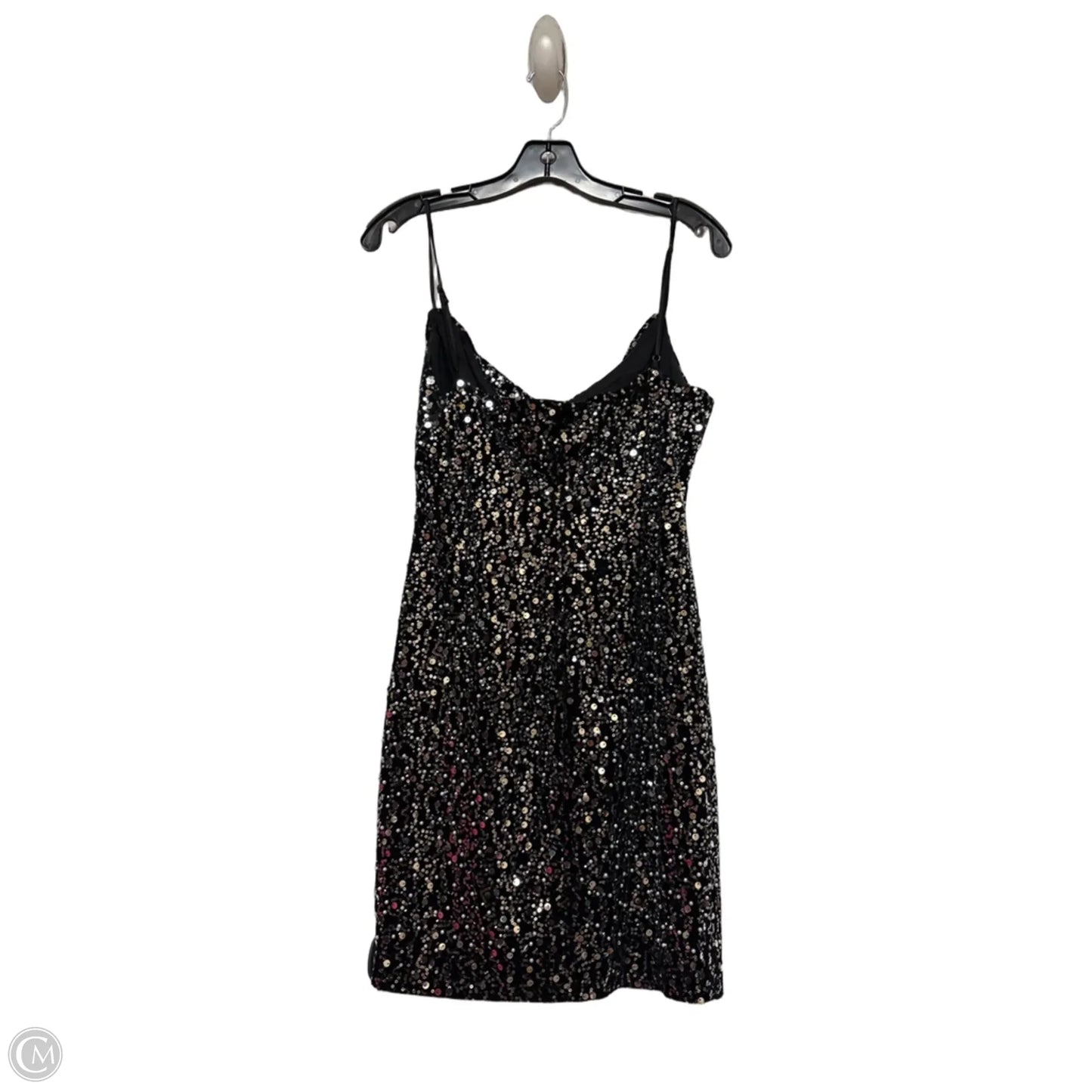 Dress Casual Short By City Studio In Black & Silver, Size: Xl