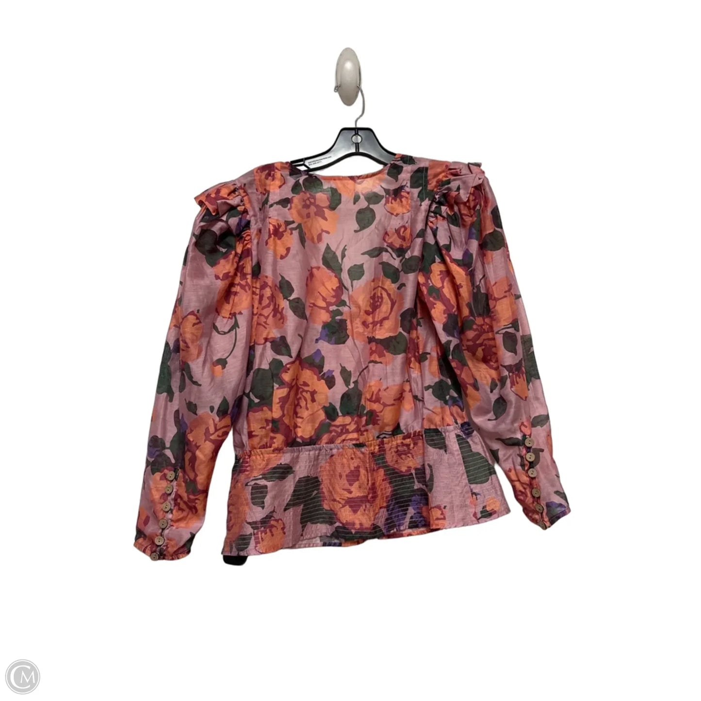 Top Long Sleeve By Hope For Flowers By Tracy Reese In Floral Print, Size: M