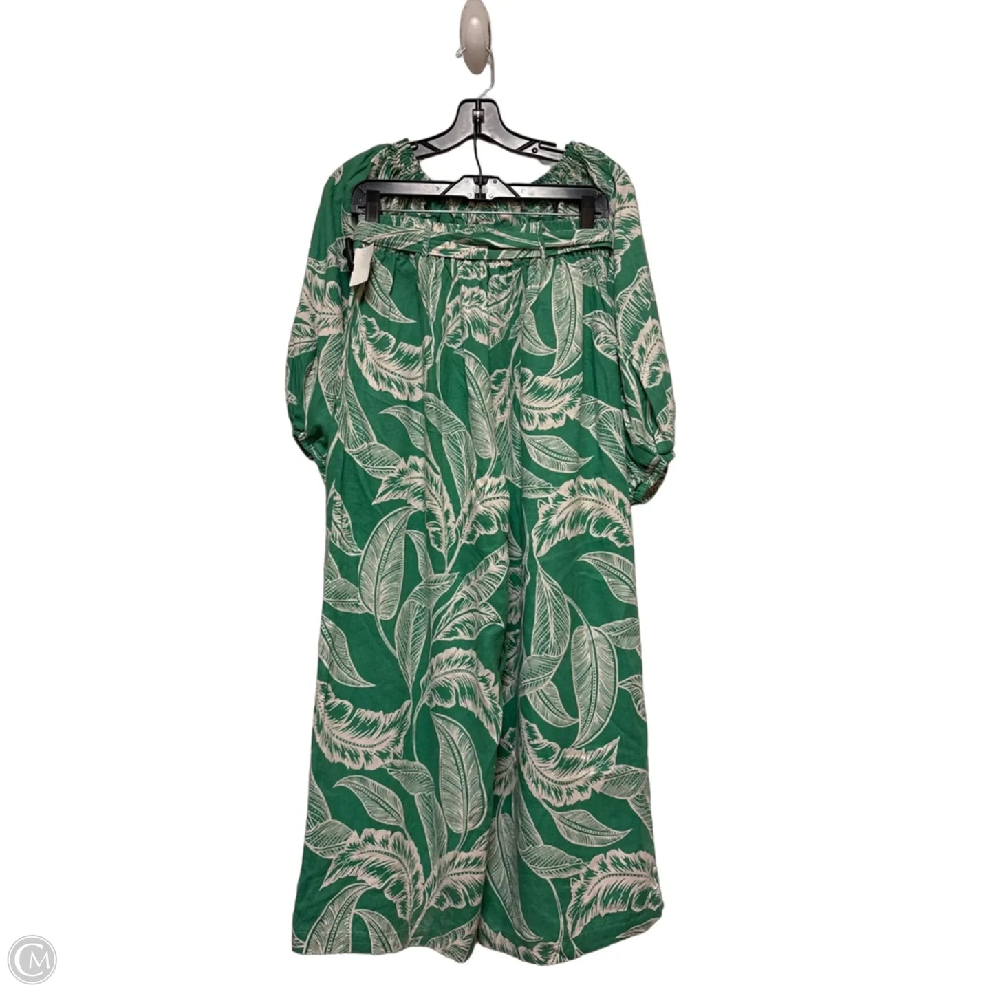 Pants Set 2pc By Rachel Zoe In Green & White, Size: 8
