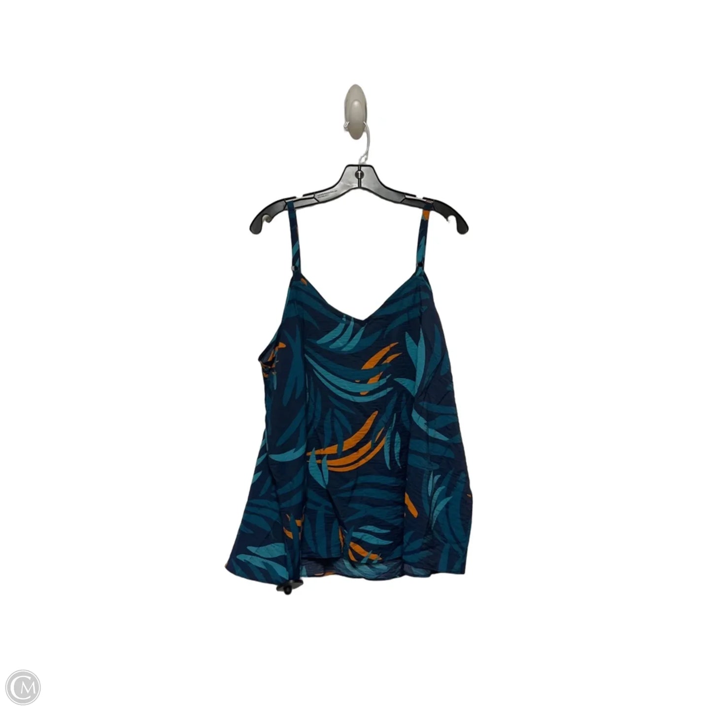 Top Sleeveless By Torrid In Teal, Size: Xl