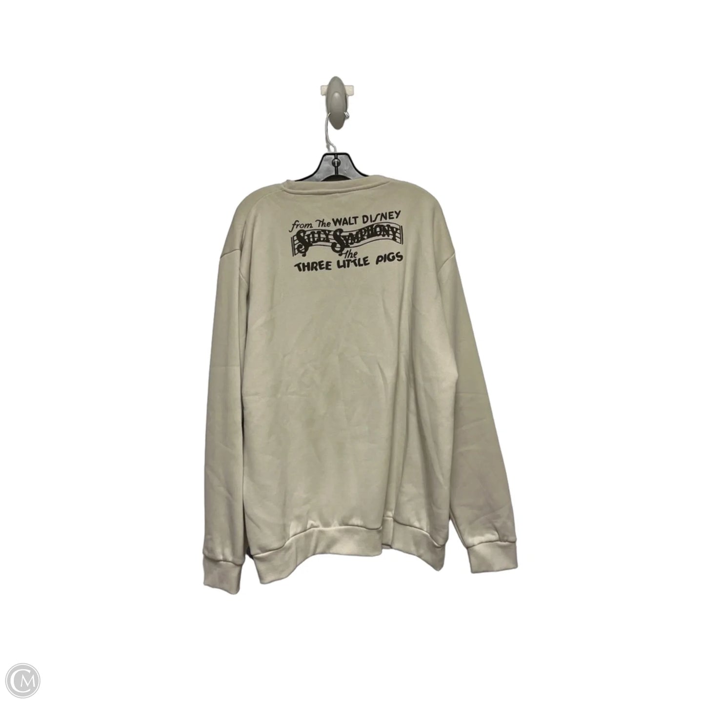 Sweatshirt Crewneck By Disney In Brown & Cream, Size: 2x