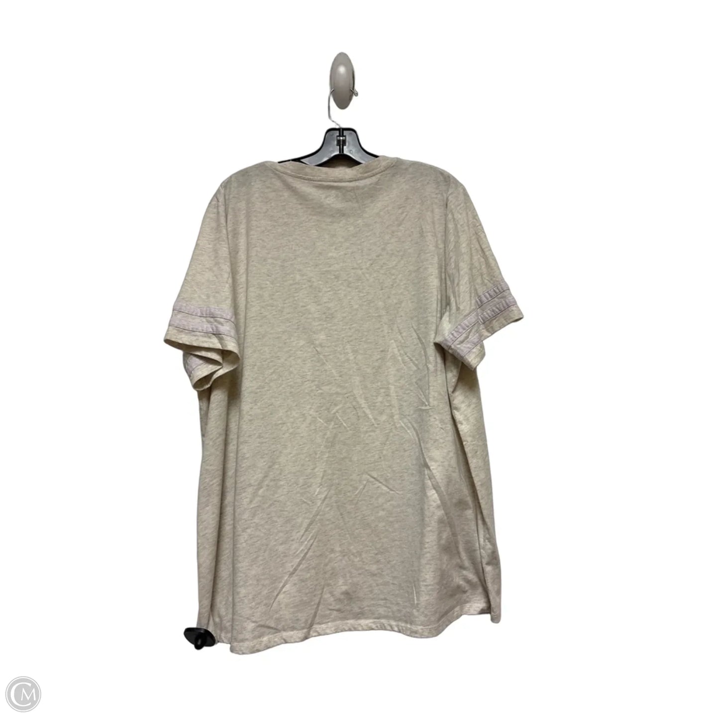 Top Short Sleeve Basic By Disney Store In Pink & Tan, Size: 2x