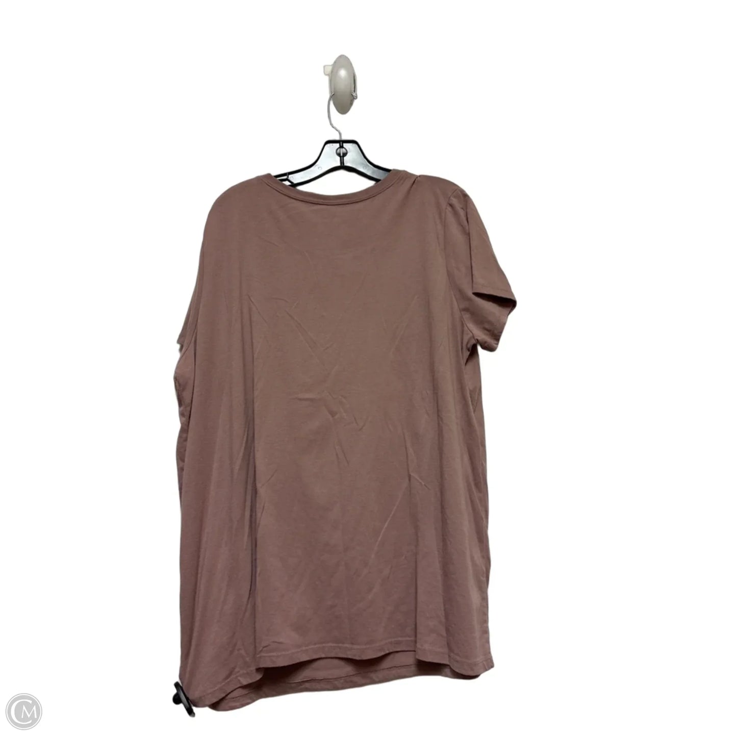 Top Short Sleeve Basic By Disney In Brown, Size: 2x