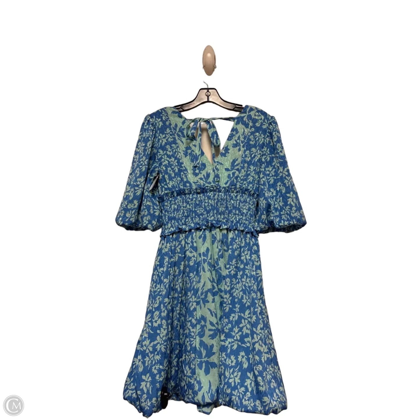 Dress Casual Short By Taylor In Blue & Green, Size: Xs