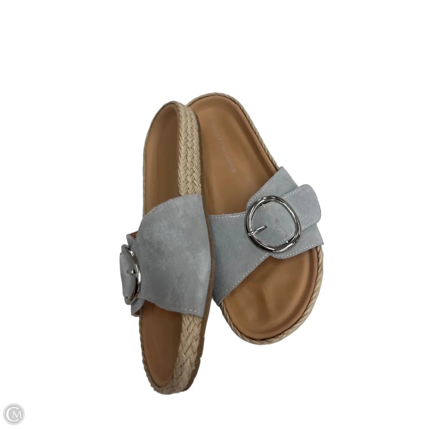 Sandals Flats By Saks Fifth Avenue In Grey, Size: 8