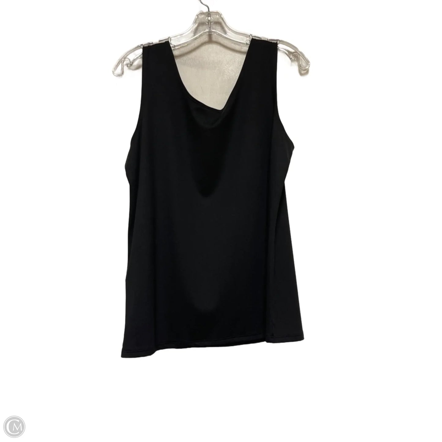 Top Sleeveless By Chicos In Black, Size: L