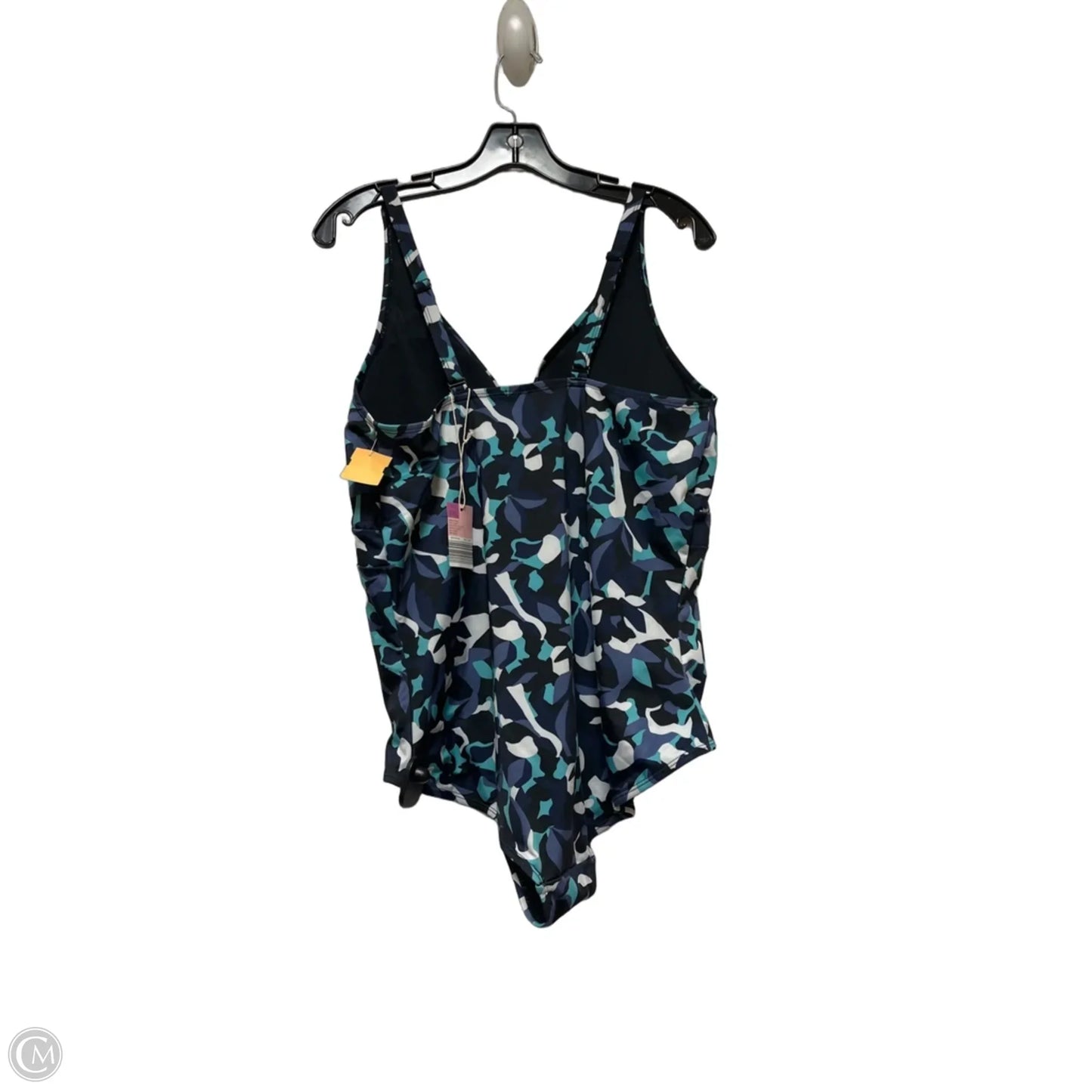 Swimsuit By Serra In Black & Blue, Size: 2x