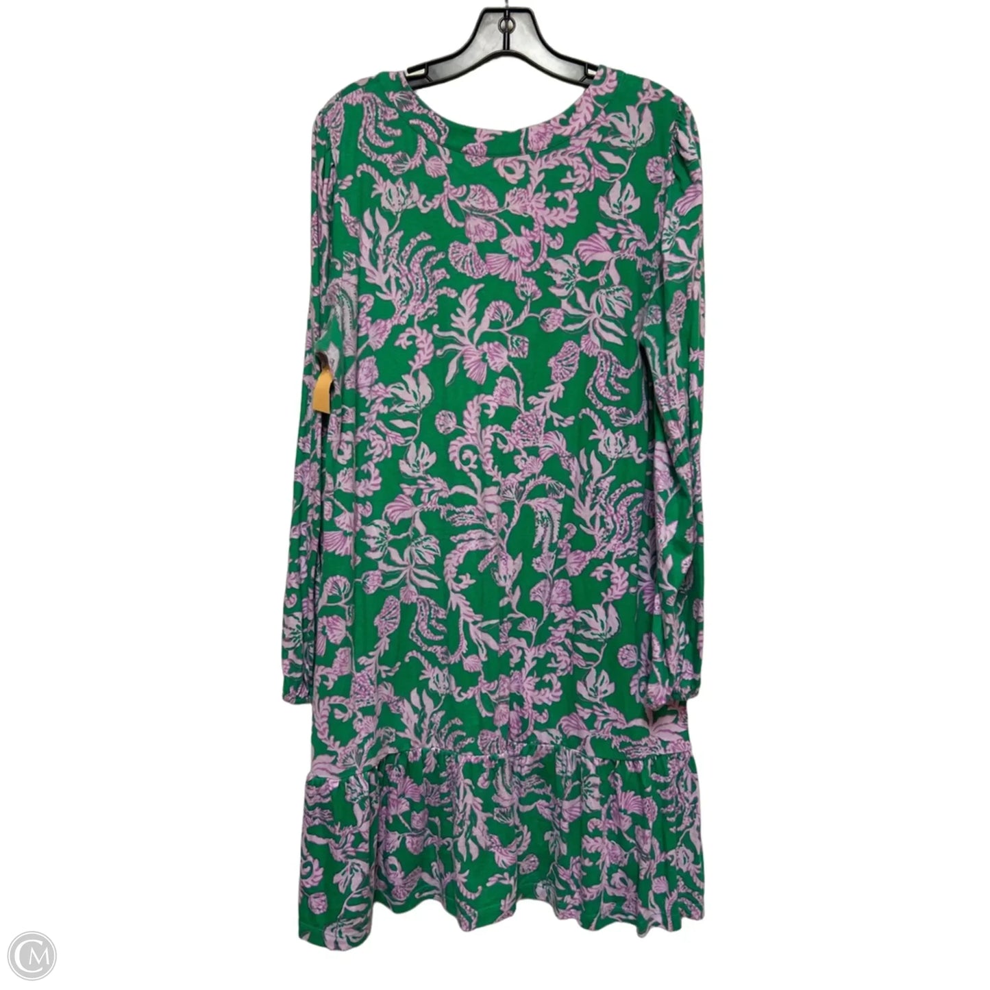 Dress Designer By Lilly Pulitzer In Green & Purple, Size: L