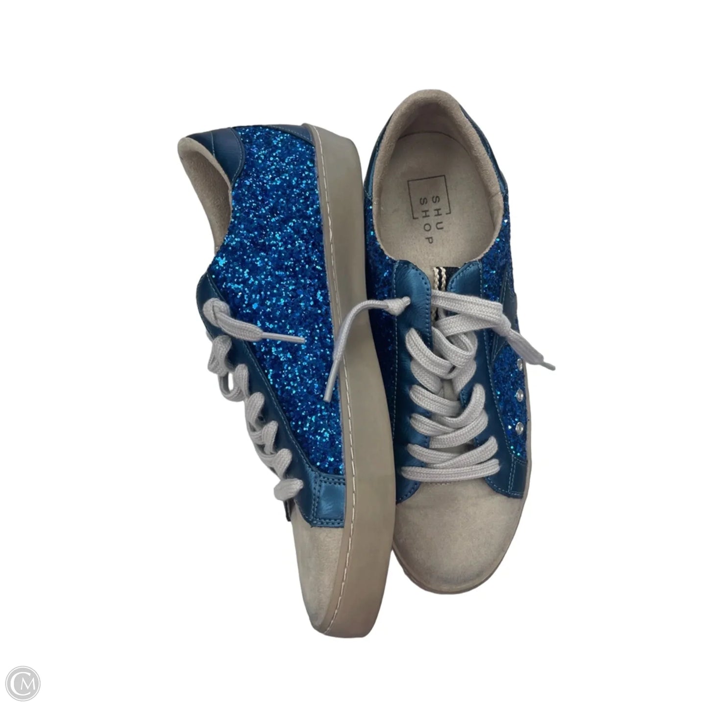 Shoes Sneakers By Shu Shop In Blue & Cream, Size: 8.5