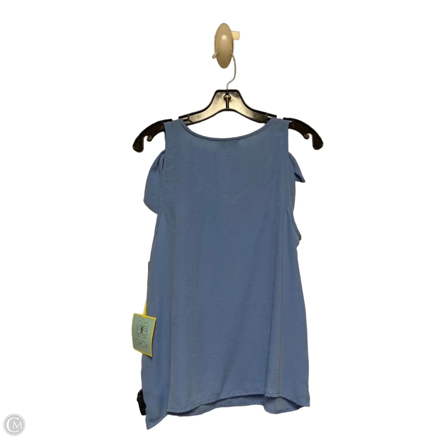 Top Sleeveless By Cece In Blue, Size: S