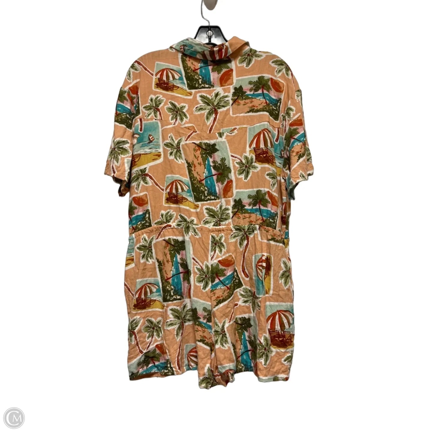 Romper By Clothes Mentor In Tropical Print, Size: M