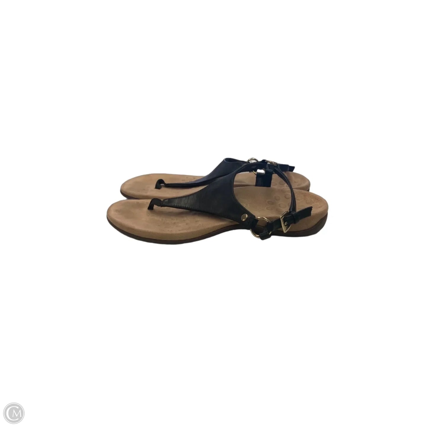 Sandals Flats By Vionic In Black, Size: 8