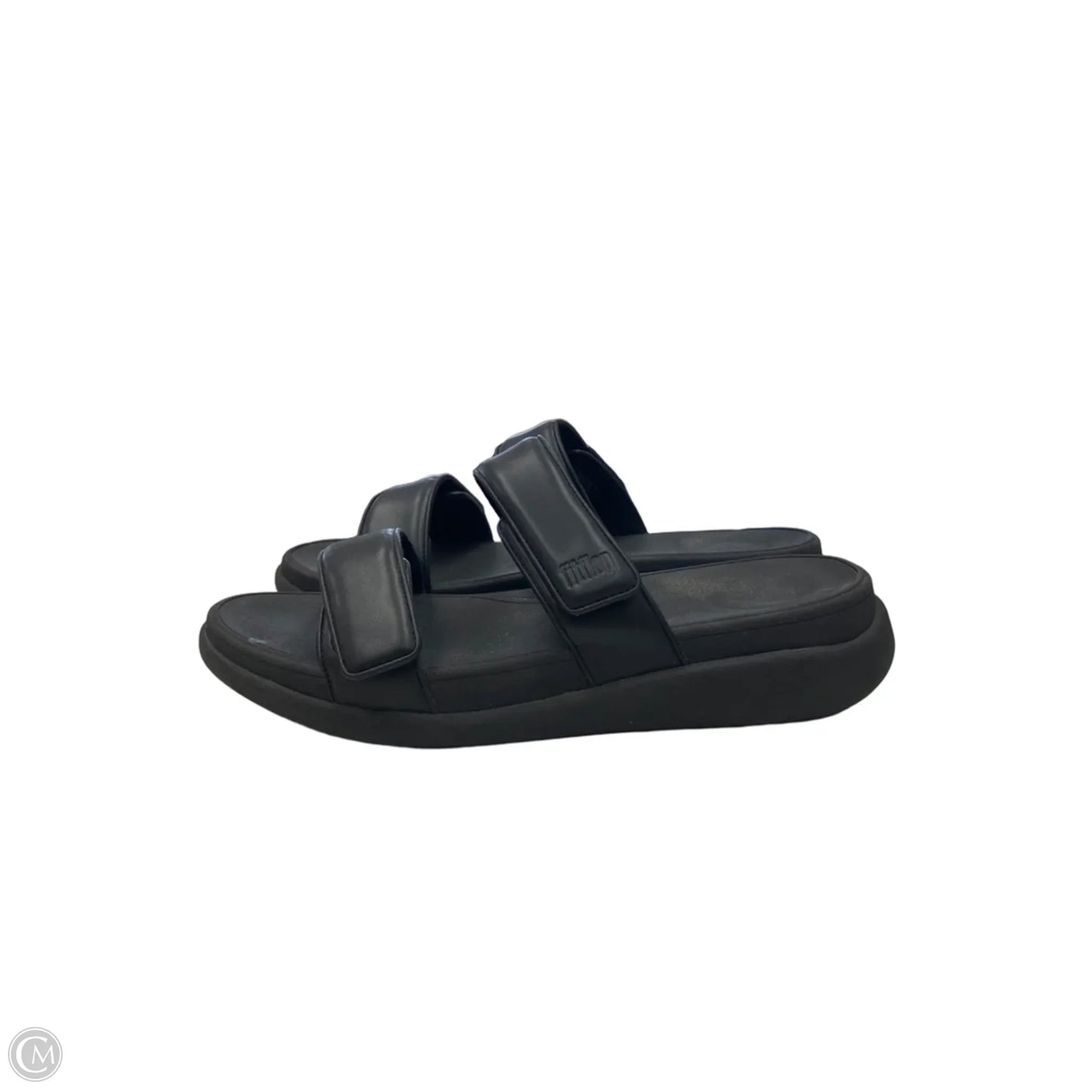 Sandals Flats By Fitflop In Black, Size: 10