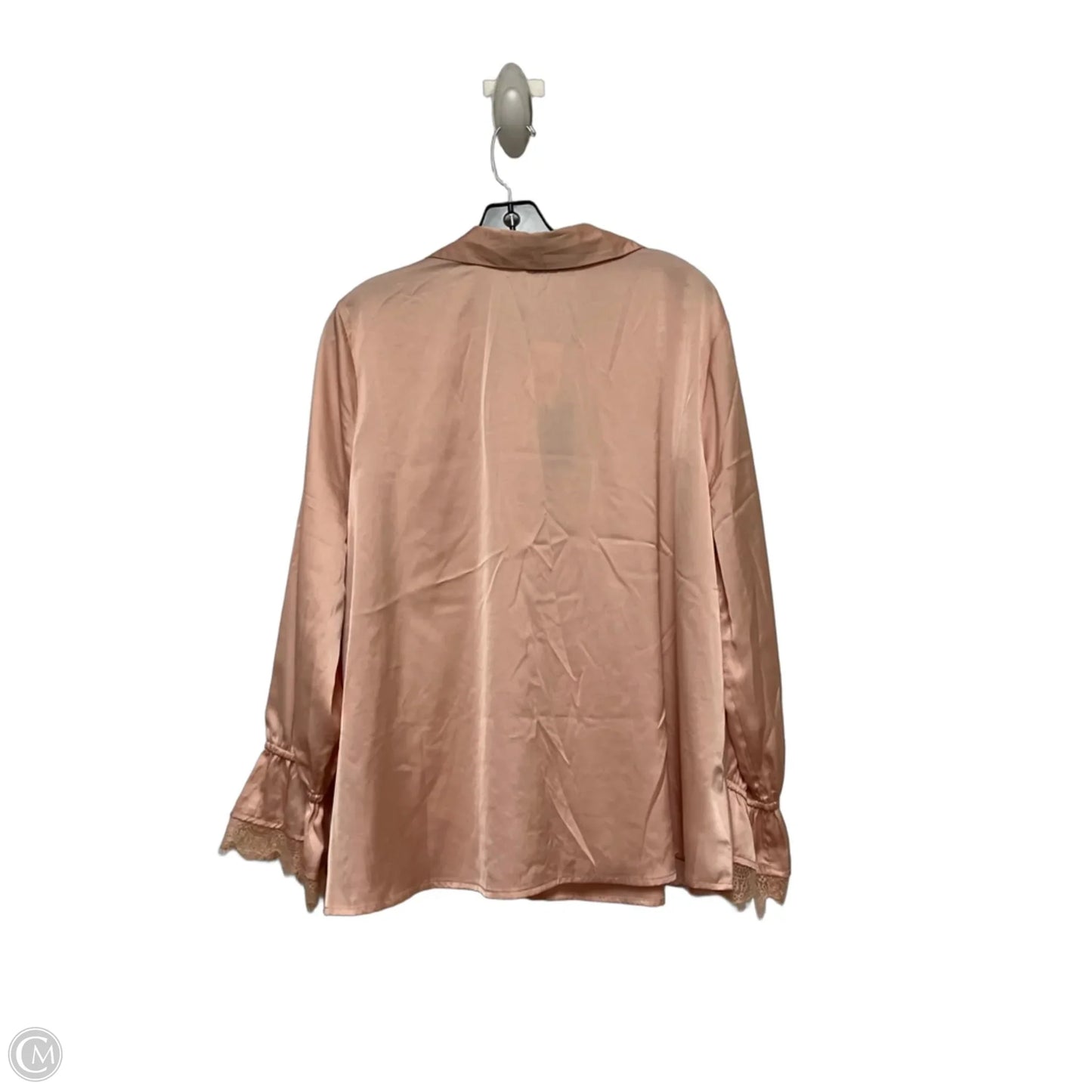 Top Long Sleeve By Cable And Gauge In Pink, Size: Xl