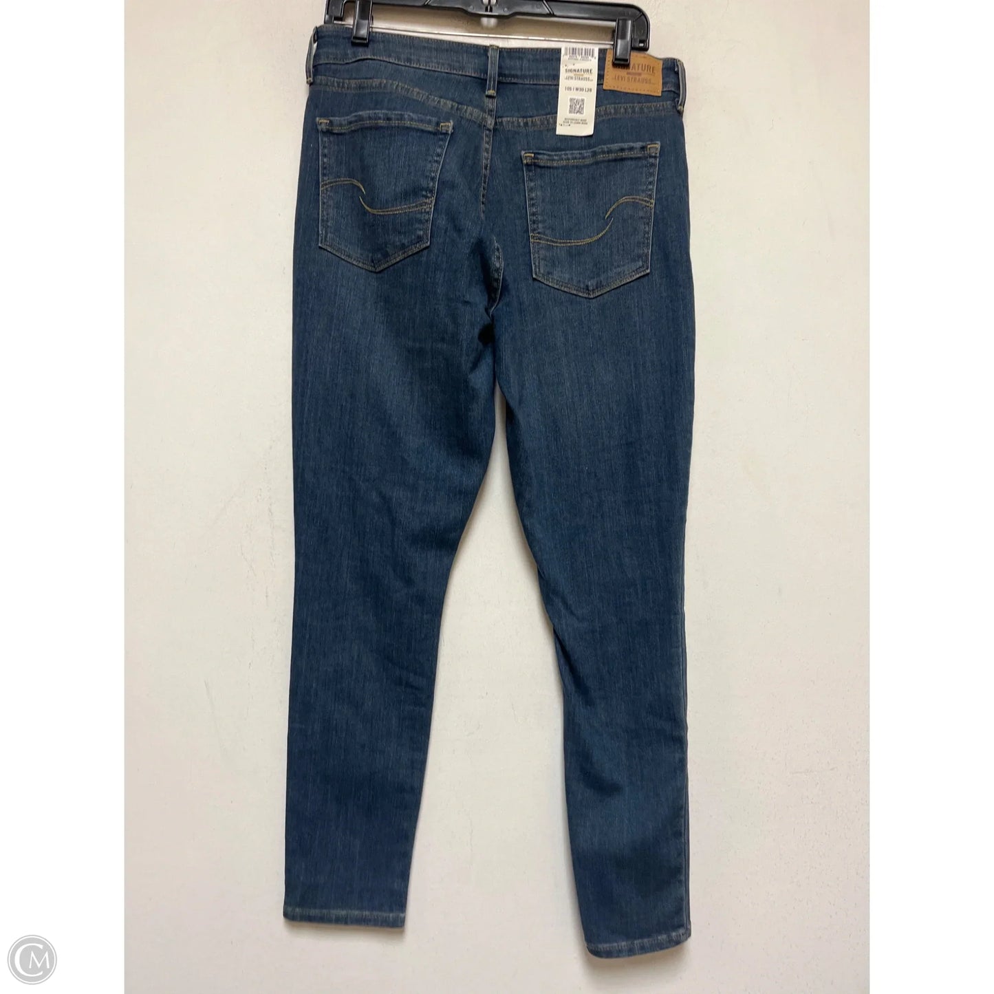 Jeans Skinny By Levis In Blue Denim, Size: 10