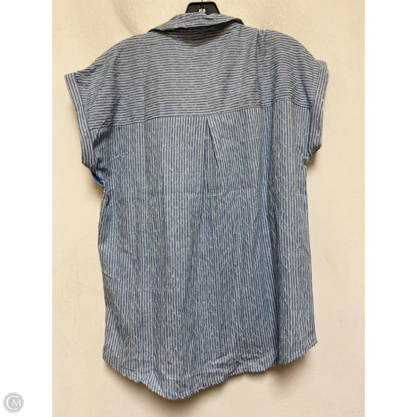 Top Short Sleeve By Hem & Thread In Blue, Size: M