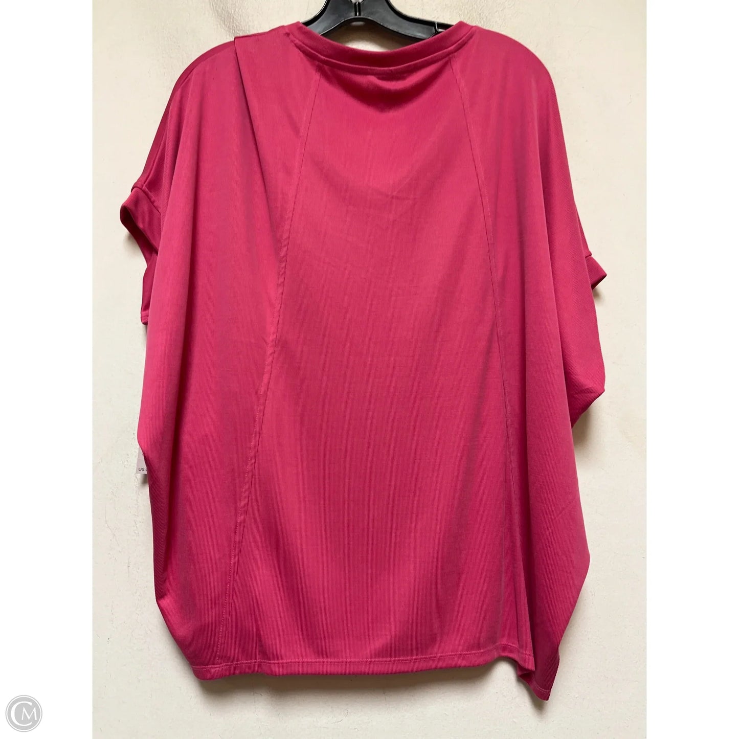 Top Short Sleeve By Chicos In Pink, Size: L