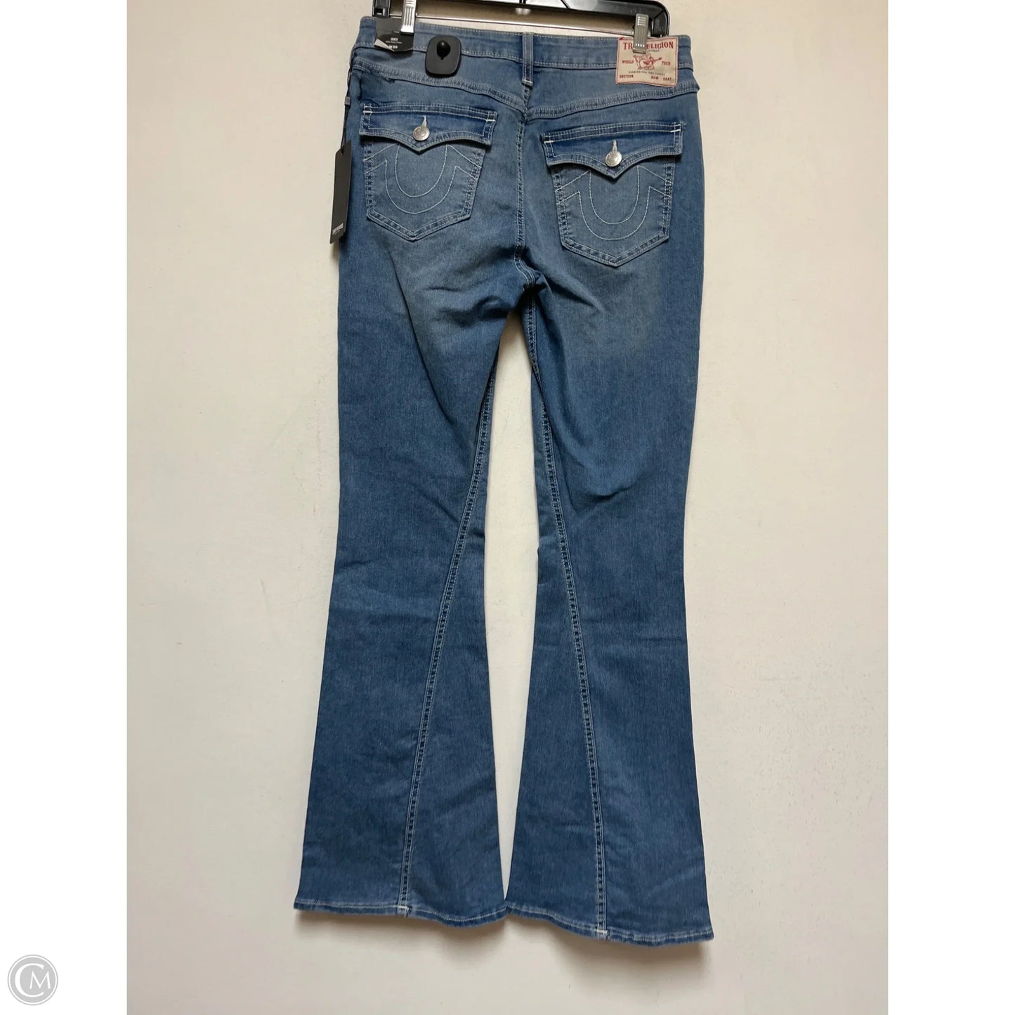Jeans Flared By True Religion In Blue Denim, Size: 8