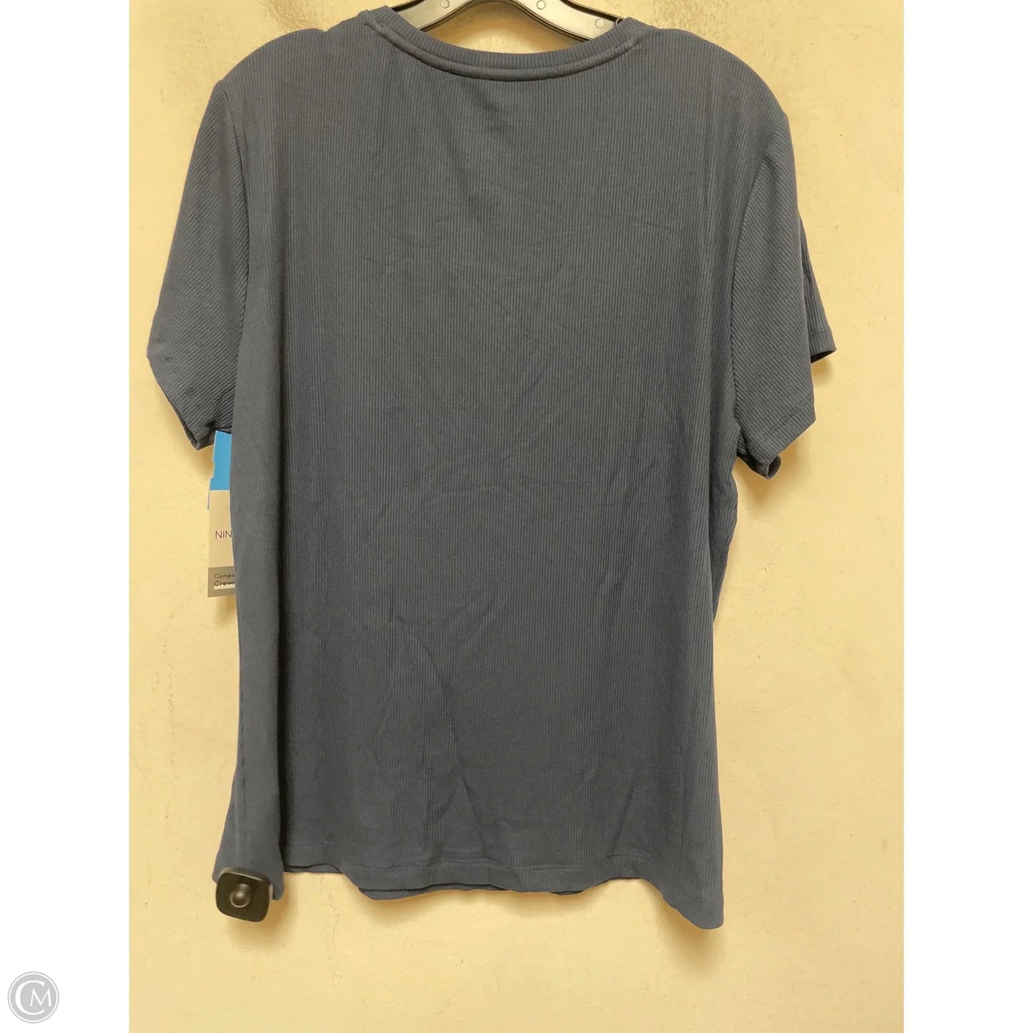 Top Short Sleeve Basic By Nine West In Navy, Size: Xxl