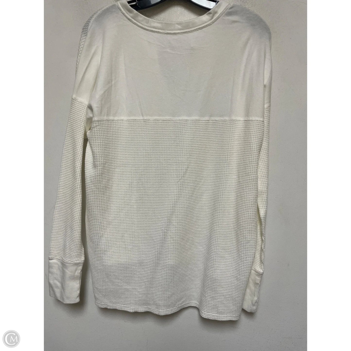 Top Long Sleeve By Offline By Aerie In Cream, Size: S