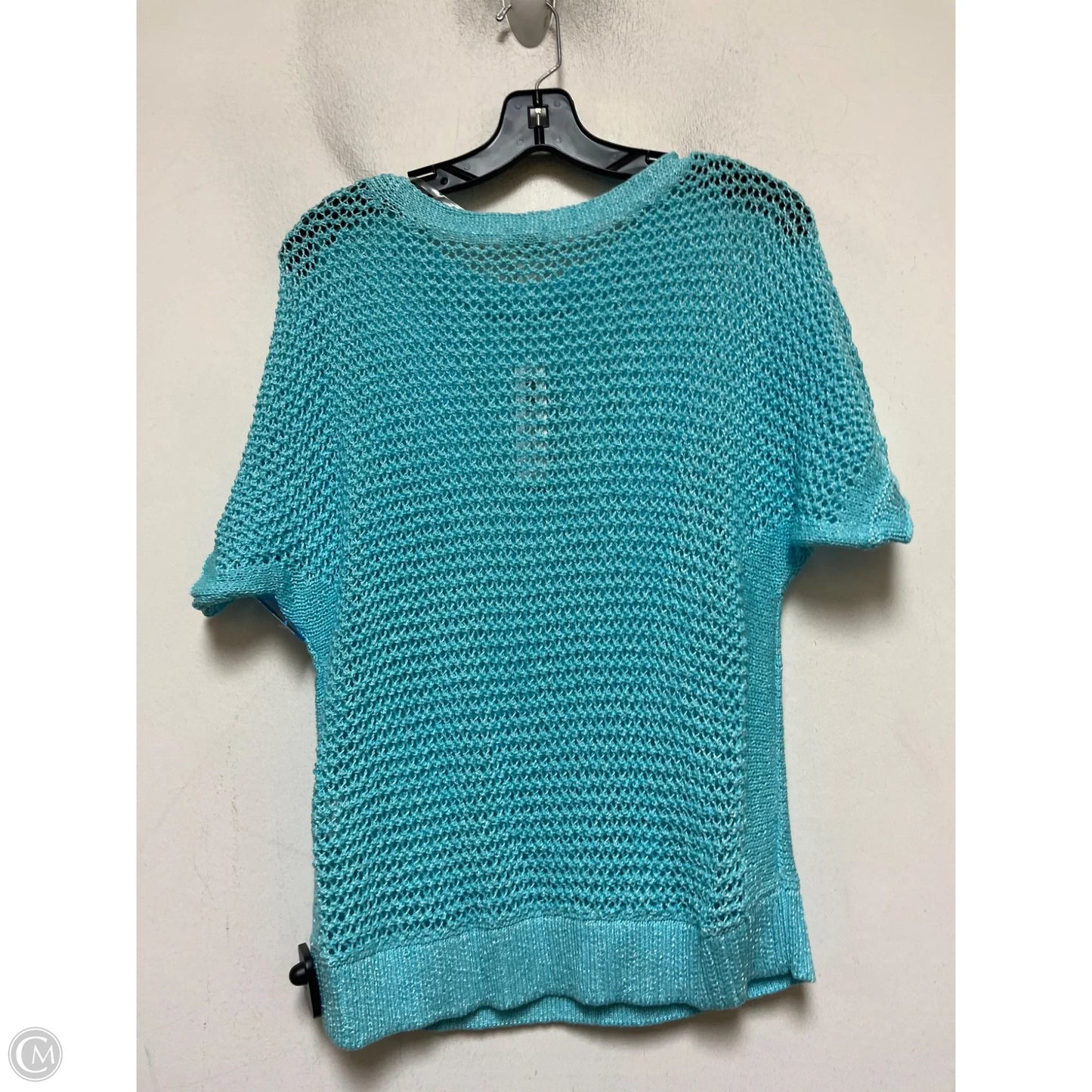 Top Short Sleeve By Chicos In Blue, Size: M