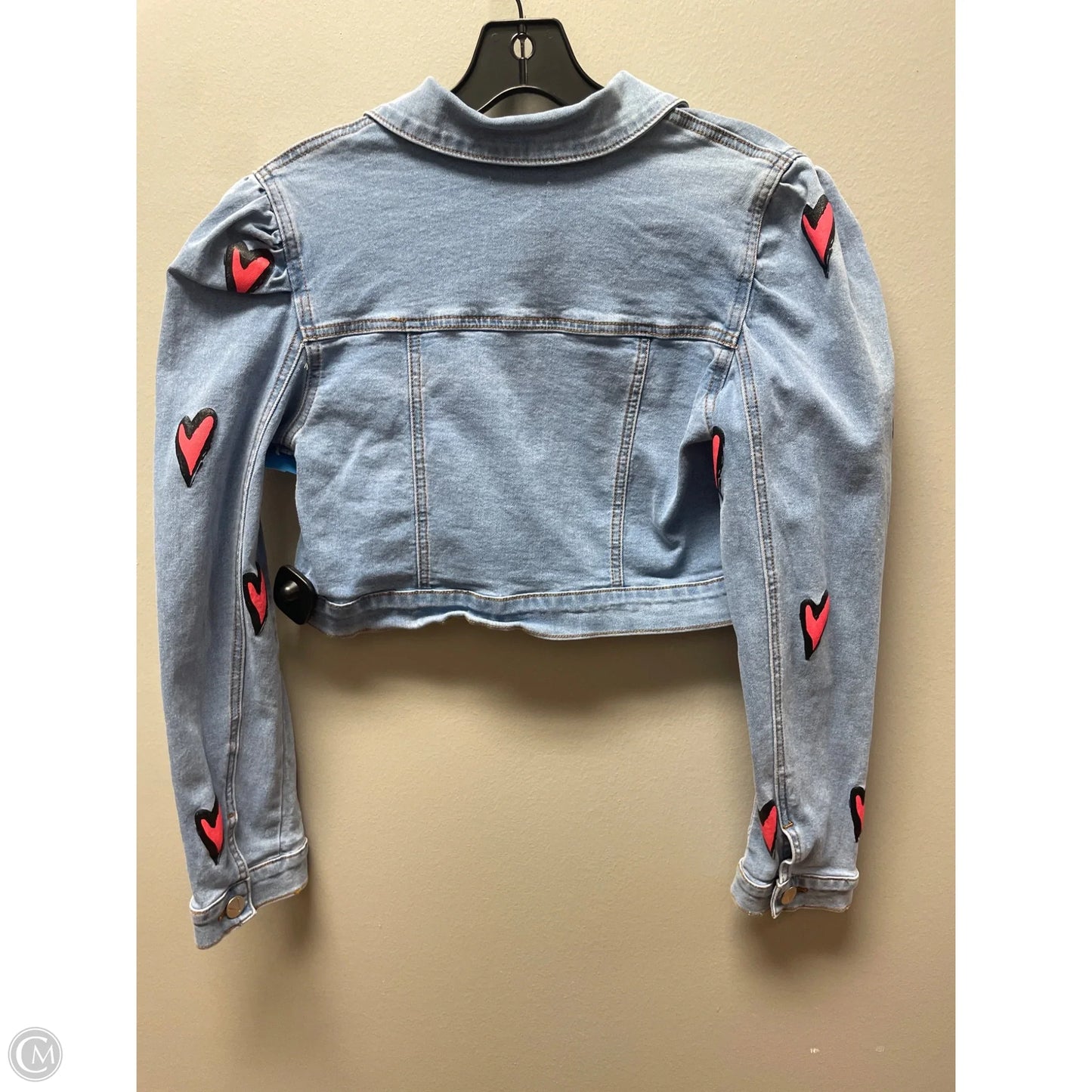 Jacket Denim By Venus In Blue Denim, Size: Xs