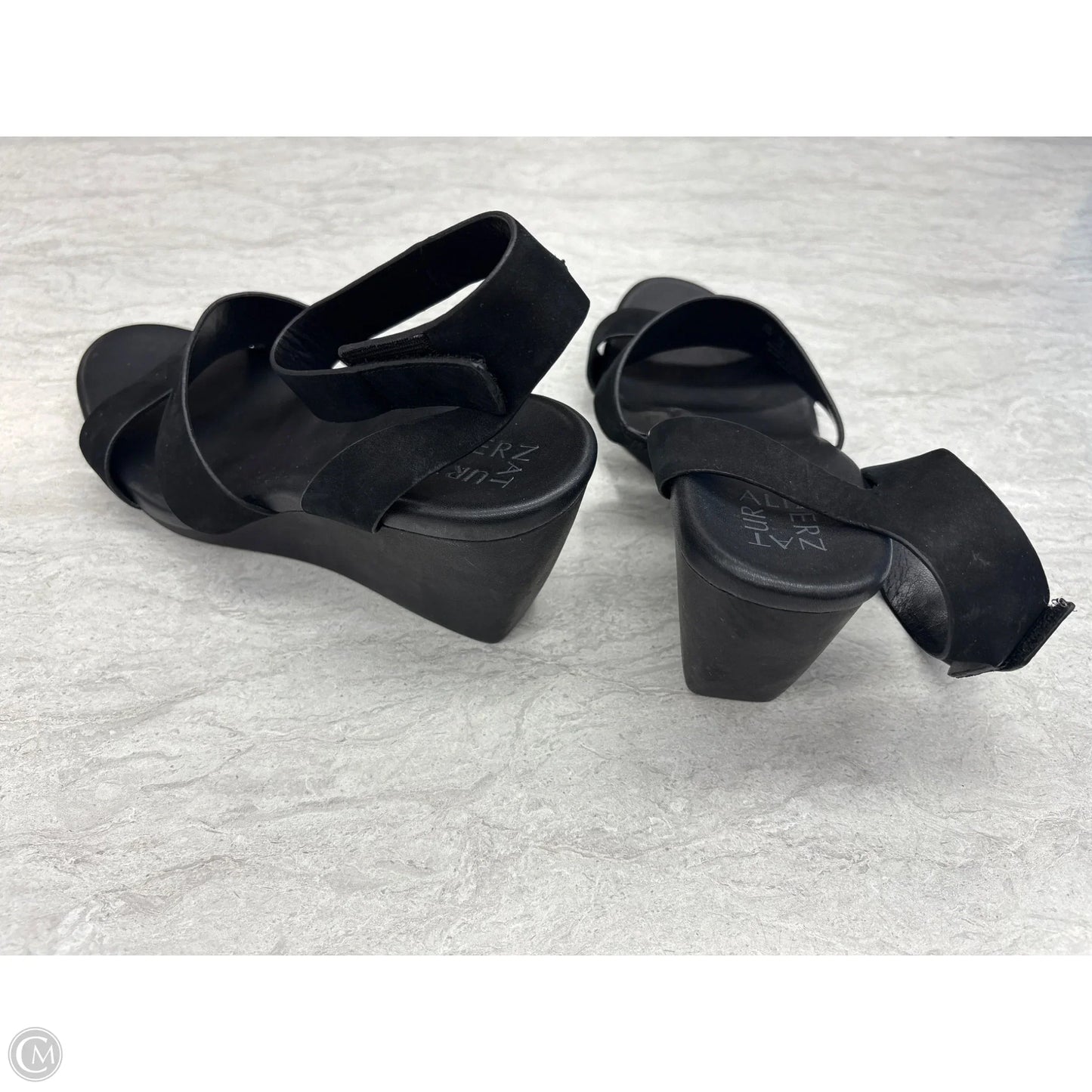 Sandals Heels Wedge By Naturalizer In Black, Size: 11