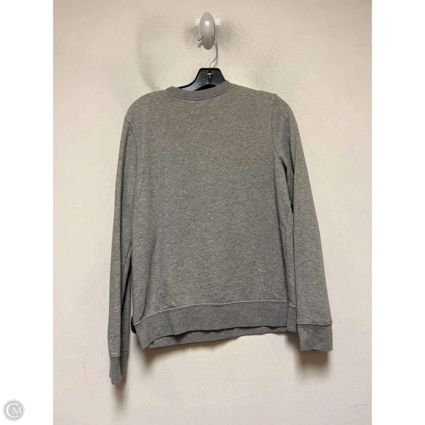 Athletic Sweatshirt Crewneck By Nike In Grey, Size: S