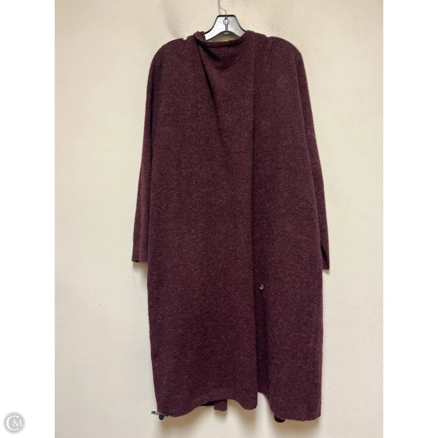 Sweater Cardigan By Vero Moda In Maroon, Size: Xxl