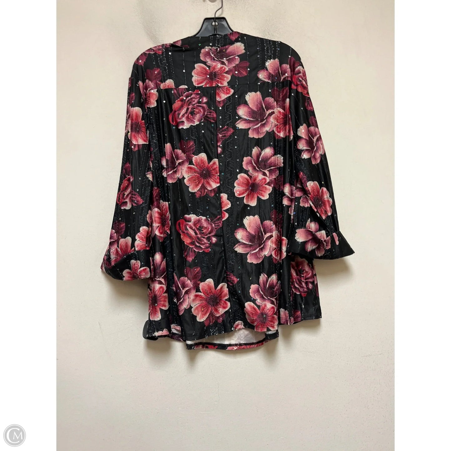 Top Long Sleeve By Clothes Mentor In Floral Print, Size: 2x