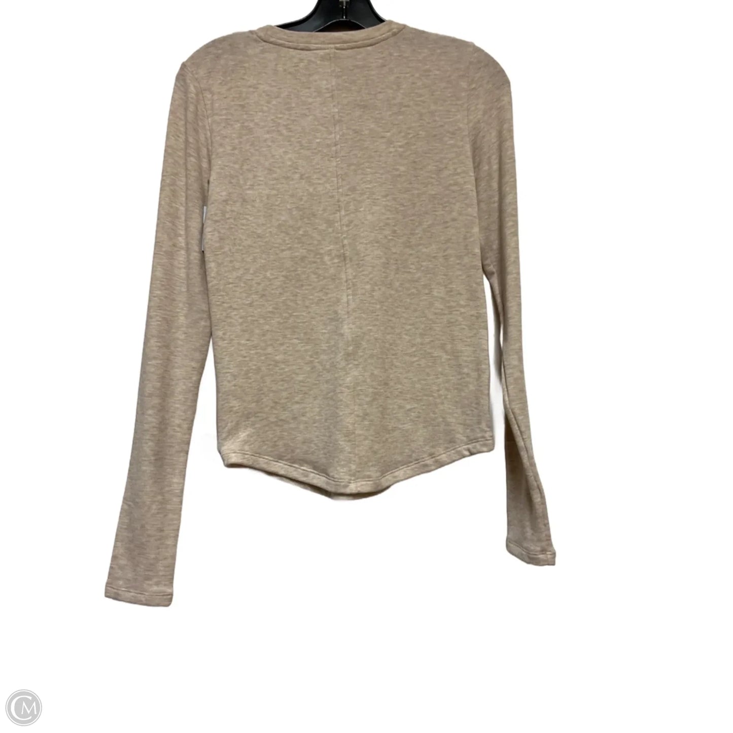 Top Long Sleeve By American Eagle In Cream, Size: M