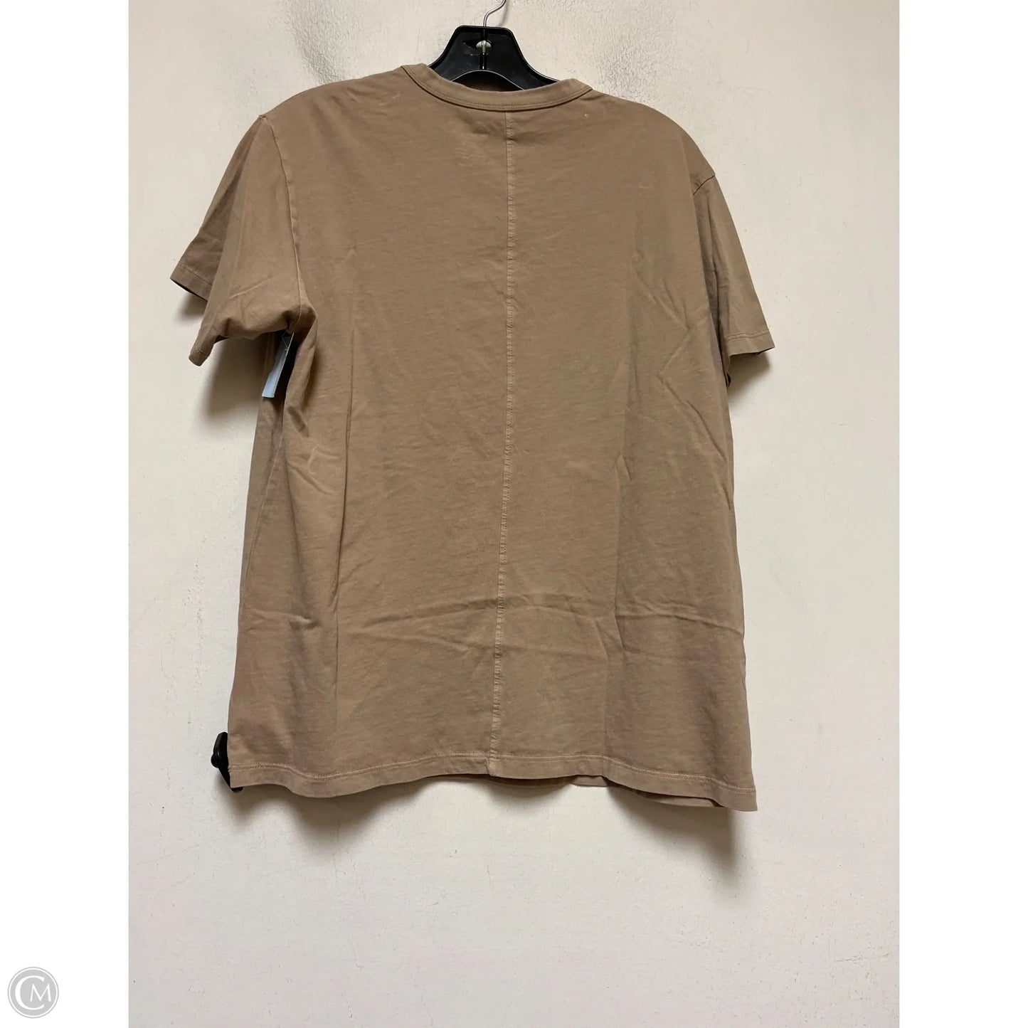 Top Short Sleeve Basic By American Eagle In Tan, Size: M