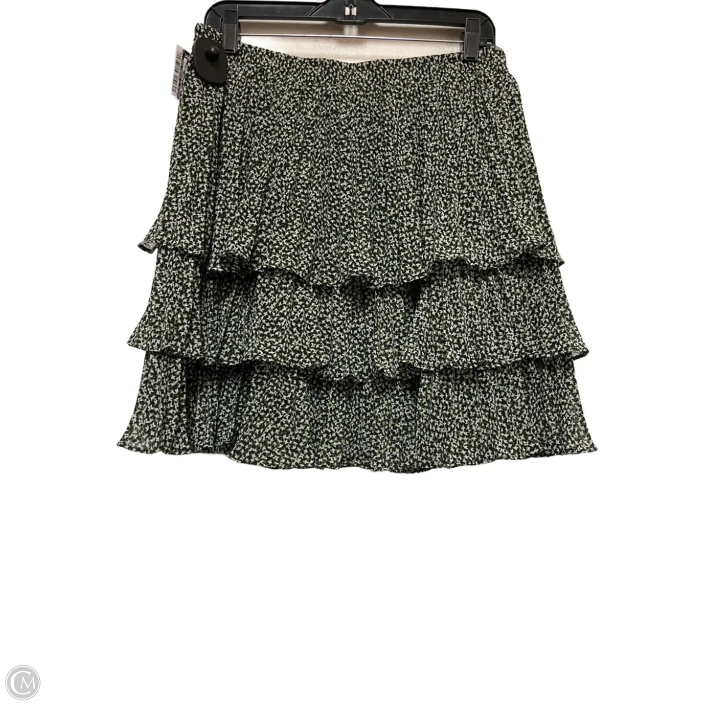Skirt Mini & Short By Michael By Michael Kors In Black & Green, Size: L