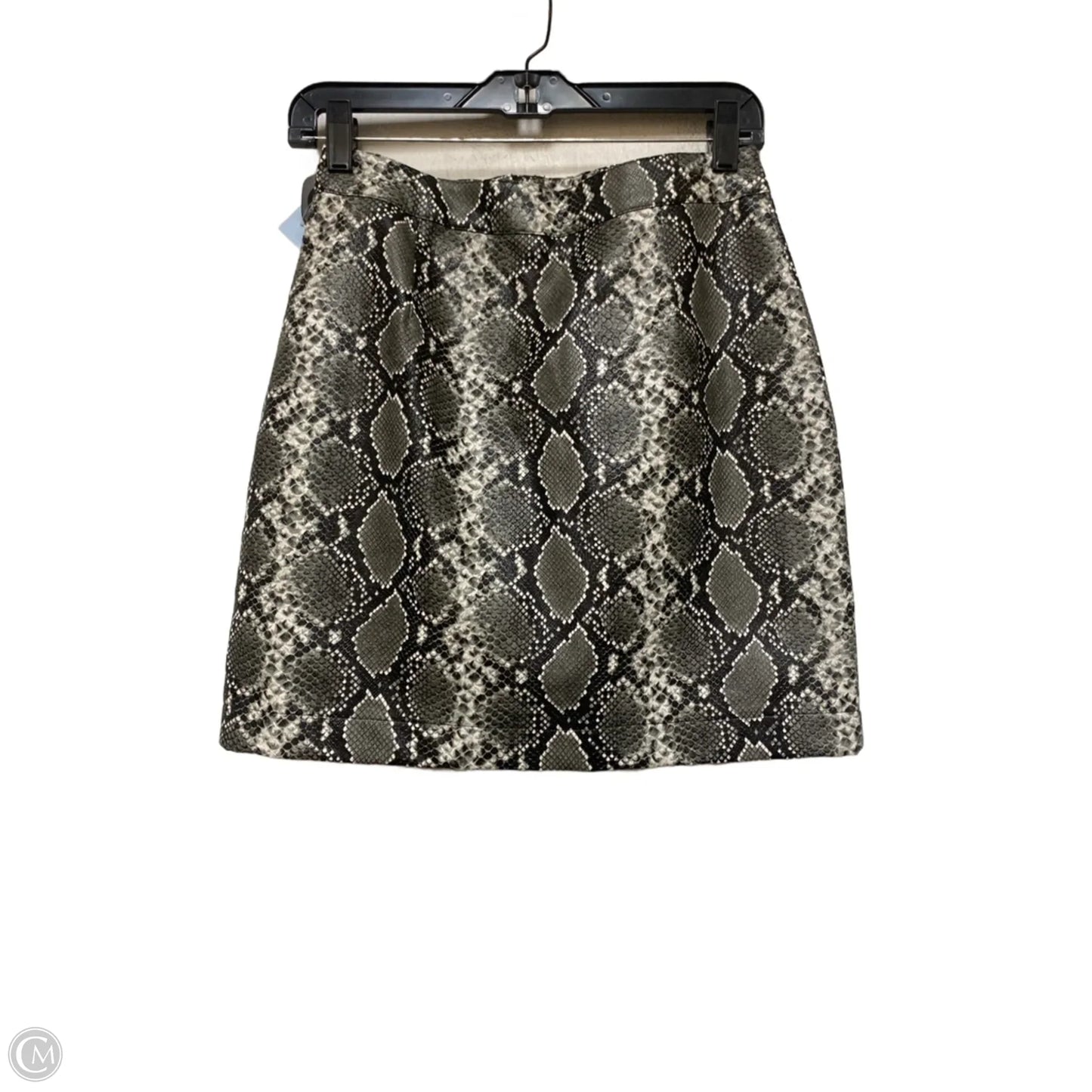 Skirt Mini & Short By Thread And Supply In Snakeskin Print, Size: 4