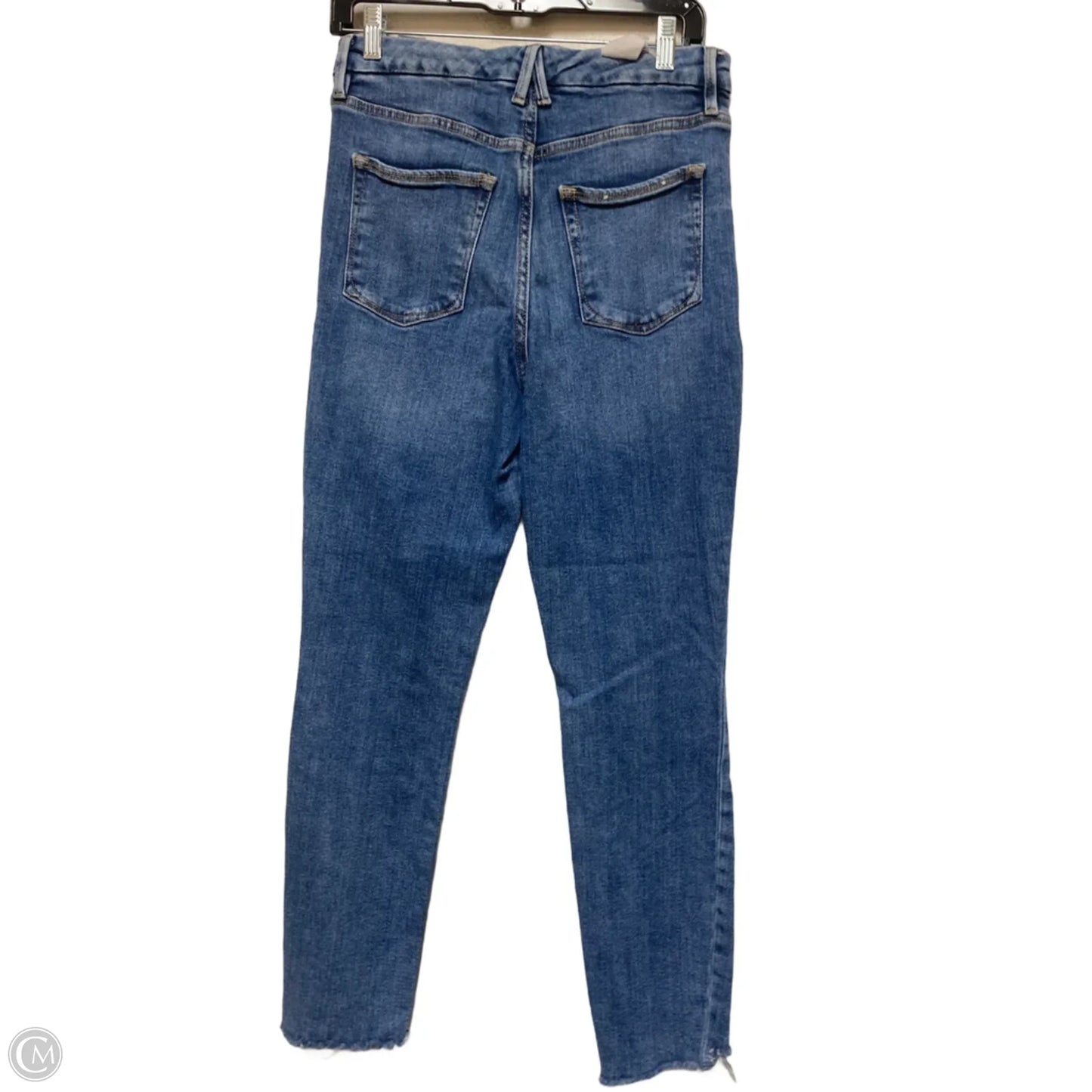 Jeans Skinny By Good American In Blue Denim, Size: 8